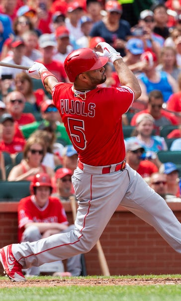 Pujols homers in return to St. Louis; Cards beat Angels 4-2